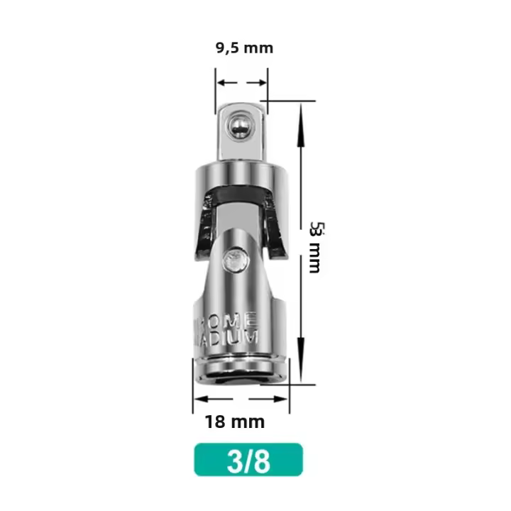 Juego De Adaptadores De Enlace Universal Con Barra De Extensión De Ángulo Y Llave Herramienta Manual Y Pneumática Bendible - 1