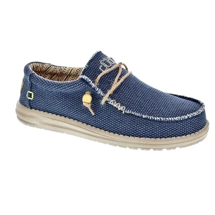 Hey Dude Hombre Mocasines modelo Wally Braided Azul - 1