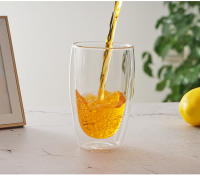 Vaso De Vidrio Doble Muralla Mini Para Té Café Y Whisky a Prueba De Calor Translúcido Vaso De Mano Ecológico Para El Hogar - details 5