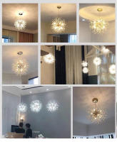Modernandelier De Estrella De Cielo LED Pendente De Cristal De Meteorito Para Restaurante Sala De Estar Bar Arte Danés Iluminación - details 4