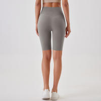 Shorts De Yoga Para Mujer Cintura Alta Transpirables Suaves Y Tensos Leggings De Gimnasio Cortos De Ciclismo Deportivos - details 23