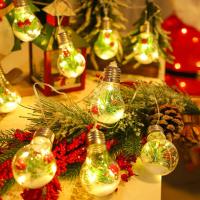 Guirnaldas de luces de Navidad, 2 metros, Cadena de luces con forma de Globo, Cadena de luces de Navidad con Pilas, bomblas de Interior, Luz decorative para dormitorio - details 0