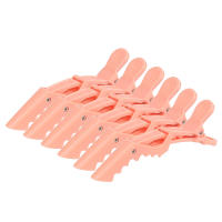 6pcs Pinzas De Crocodilo Para Peluqueria Profesional Fijas Para Zonas Especiales Uso En Salones De Peluqueria Y Wigs De Cabello Real - details 9