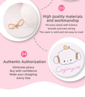 Llavero De Peluche Sanrio Cogimyun Kuromi 10cm Muñeco De Algodón PP Colgante Para Mochila Regalo Para Estudiantes Con Oso Y Nube Kawaii - details 7