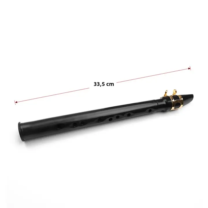 Mini Saxofón Portátil Negro Y Blanco Con Bolsa De Transporte Instrumento De Viento Pequeño Para Principiantes Y Profesionales - 1