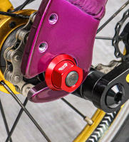 MUQZI 2pcs Juego De Tornillos Para Eje De Radio Y Delantera De Bicicleta De Aluminio Aleación Para MTB Carretera Bicicleta Plegable - details 0
