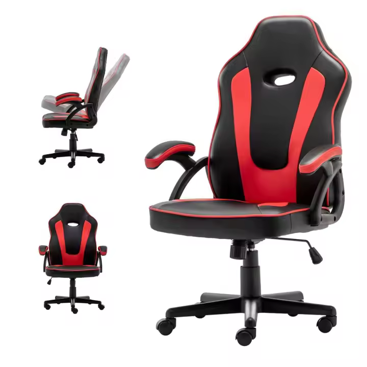 ALLINLIFE Silla gaming 130 kg Capacidad de carga Silla de juego ergonómica, silla Gamer Altura ajustable Reposabrazos，Rango ajustable de altura 100 - 110cm - 1