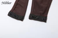 Conjunto Elegante Para Mujer Nibber 2 Piezas Suéter De Manga Larga Con Cuello Redondo Y Falda Acolchada Con Borlas Moda Urbanita - details 7