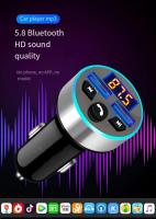 Cargador De Coche Digital 3.1A Dual USB Multifuncional Con Pantalla Bluetooth Receptor Audio Sin Perdida Calidad MP3 - details 11