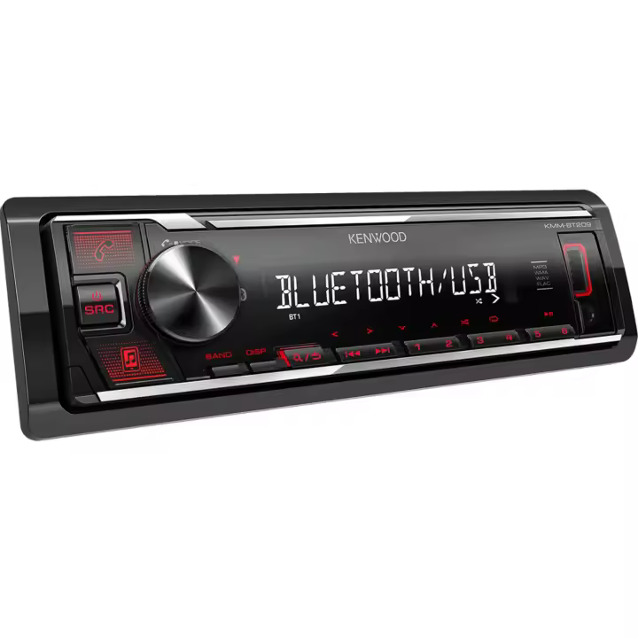 KMM-BT209 Autorradio 1-DIN multimedia KENWOOD digital con Bluetooth para llamadas telefónicas de manos libres y música en Streaming. - 1