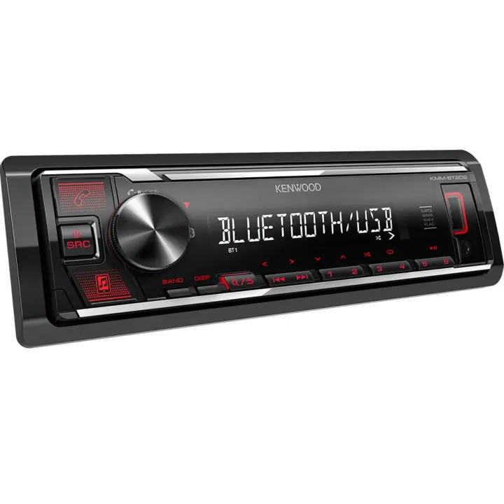 KMM-BT209 Autorradio 1-DIN multimedia KENWOOD digital con Bluetooth para llamadas telefónicas de manos libres y música en Streaming. - 1