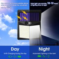Luces Solares para Exterior, 238 Luces Solares de Seguridad LED Y 3 Modos Sensor de movimiento Ángulo de 270 ° IP65 Luz de pared solar impermeable (2 Unidades) [Clase de eficiencia energética A ++] - details 2