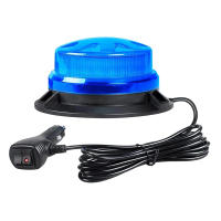 Luz De Advertencia Estroboscópica LED Para Emergencias En Coche Base Magnética Amarilla Azul Roja Mini Policia Flashing Beacon 12V 24V - details 8