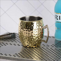 Copa De Vino Y Cóctel Moskov Mule De 500ml Acero Inoxidable Repujada Aluminio Platinado Para Cerveza Y Café Herramientas De Bar Para El Ramadán - details 5