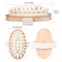 Cepillo De Masaje Para El Cuerpo Anti Celulitis De Madera Con Almohadilla De Masaje Españo Para El Cabello Y Escalpelo Eliminador De Piel Muerta Herramienta De Spa Essencial - details 1