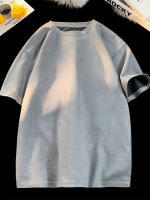 Camiseta De Piel Suelta Para Hombres Y Mujeres Antirrugas Cuello Redondo Casual Verano Manga Corta Moda Callejera - details 5