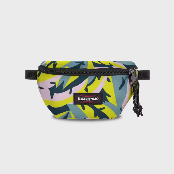 Eastpak Springer Leaves Spring Riñonera Mujer Ajustable de Nailon Vegana - 1