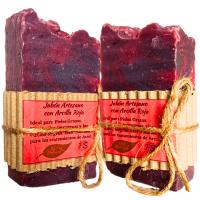 2 Jabones Artesanos Naturales de Arcilla Roja. PumarShop Cinnia Natura. Piel Grasa. Acné. Puntos Negros - details 2