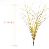 1PC Decoración De Plantas Verdes Falsas Para Escena De Boda Caudal De Perro Con Paja De Ajo Y Cattail Adorno De Interior Para Mesa - details 12