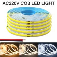 Tira LED COB Multicolor 10-1m 220V Flexible Alta Brillo 240 LEDs IC Inteligente Sin Conducteur Iluminación Lineal RA95 Para Sala De Estar - details 1