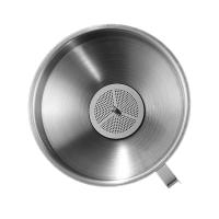 Embudo de Maple inoxidable de 10 cm, apto para use, fácil de guardar, Con soporte para anillas, Apto para lavavajillas (10 cm, inoxidable Maple) - details 0