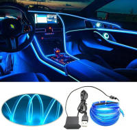 Lámpara De Ambiente LED 3M EL Cold Light Para Coche Con USB Accesorios Interiores De Automóvil Decorativos Para Tablero Y Consola - details 6