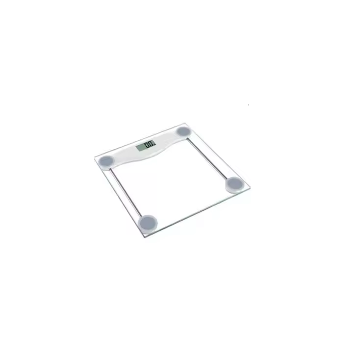 Saeday Báscula de Baño Digital 2 Opciones de Peso Kg/Lbs Vidrio Templado Pantal LCD Balanza de Peso Corporal Alta Precisión Auto Encendido Auto Apagado Resistencia 180KG - 1