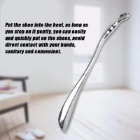 Profesional de mano largo zapato cuerno metal sólido para personas mayores hombres mujeres irrompible unbendable nuevo - details 1