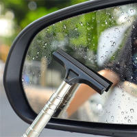 Cepillo De Limpieza Para Espejo Retrovisor De Coche Acero Inoxidable Cabeza Retráctil Con Capa De Cepillo Limpiador Portátil Para Ventanas - details 0