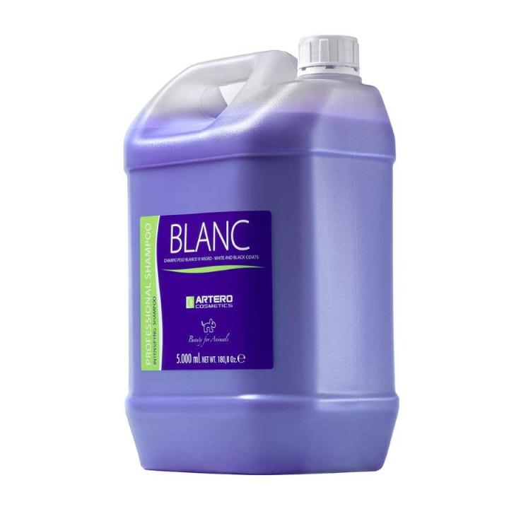 Artero Blanc, Champú para Perros de Pelo Blanco o Negro. 5 Litros