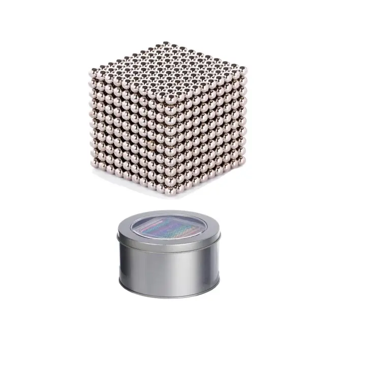 1000 bolas magnéticas de 0.118 in para mezclar alivio del estrés, 1 colores (colores plata, 1000 unidades) - 1