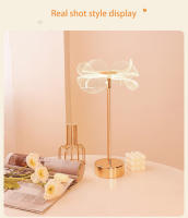 Lámpara De Mesa Retro Dorada Con Mariposa De Acrílico Luz De Noche LED Para Decoración De Habitación Y Sala De Estar Luz De Lectura Ajustable Con Botón De Presión - details 8