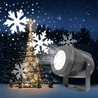 Proyector De Noche LED EU Proyector De Copos De Nieve Lámpara Exterior Rotativa 360° Para Decoración De Coche Hogar Fiestas De Navidad - details 2
