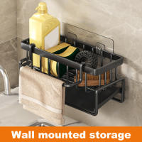 Organizador De Cocina En Acero Inoxidable Estante Para Esponja Y Toalla Soporte Para Grifo Riega Jabón Accesorios De Cocina - details 8