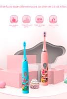Cepillo De Dientes Eléctrico Para Niños Sonic Colorido Con Imagenes De Dibujos Animados Recargable Por USB Briciole Suave Impermeable Con Cabeza De Reemplazo - details 2