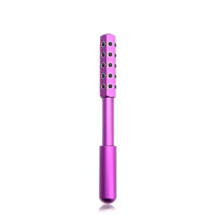 Herramienta de masaje de Belleza facial uplifting with Piedra de germanio/rodillo/varita para la piel  Morado - 1