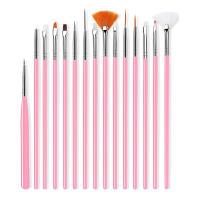 Set De 20 Pinceles De Uñas Ombre Para Pintura Y Dibujo Con Gel UV Herramientas De Diseño DIY Para Manicura Y Carving - details 1