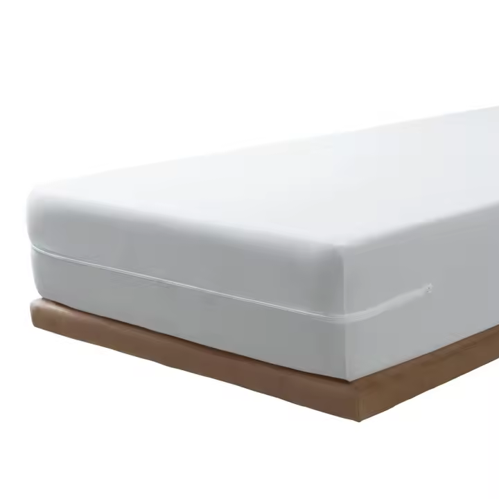 HOME TEXLOVA®  Funda de colchón LISO, Elástica, Transpirable, Tratamiento antialérgico con Cremallera. Ideal para Todas Las Alturas. - 1