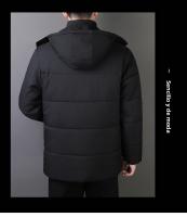Abrigo De Panales De Algodón Invierno Para Hombre Largo Grueso Cálido Impermeable Con Capucha Militar Tamaño Grande Chaqueta De Viento - details 4