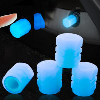 10Pcs Tapones De Válvula Luminosos Azules Para Coche Motocicleta Bicicleta Decoración De Neumáticos Y Eje Capas De Válvula De Térmica ABS - details 3