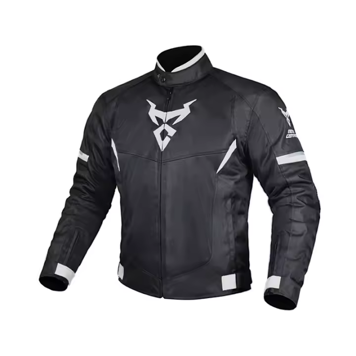 Chaqueta De Motocicleta Para Hombre Y Mujer Transpirable Y Anti-caída Con 5 Protecciones De Esponja Moto Cross Verano Talla M-3XL Colores Rojo/Gris - 1