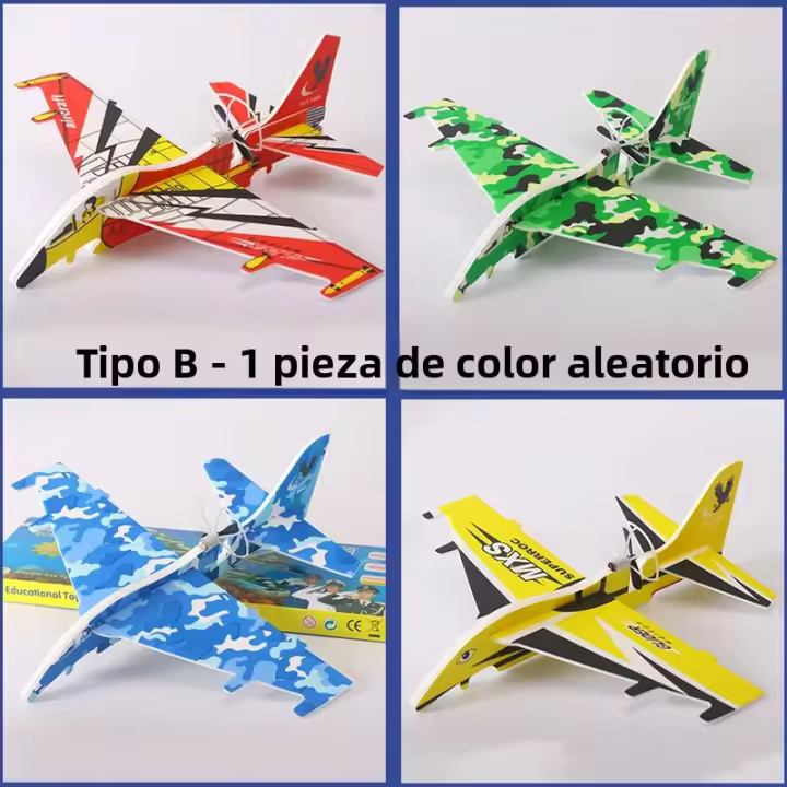 Avión De Mano Eléctrico Para Niños Con Luz LED Modelos De Aviación De Esponja Regalo Para Niños Y Niñas Edad Recomendada 3-18 Años - 1