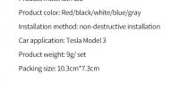 Cubierta De Ojo De Anciano Para Parachoques Delantero De Coche Capa De Remolque Para Tesla Model 3 Accesorios Y Piezas De Automóviles - details 7