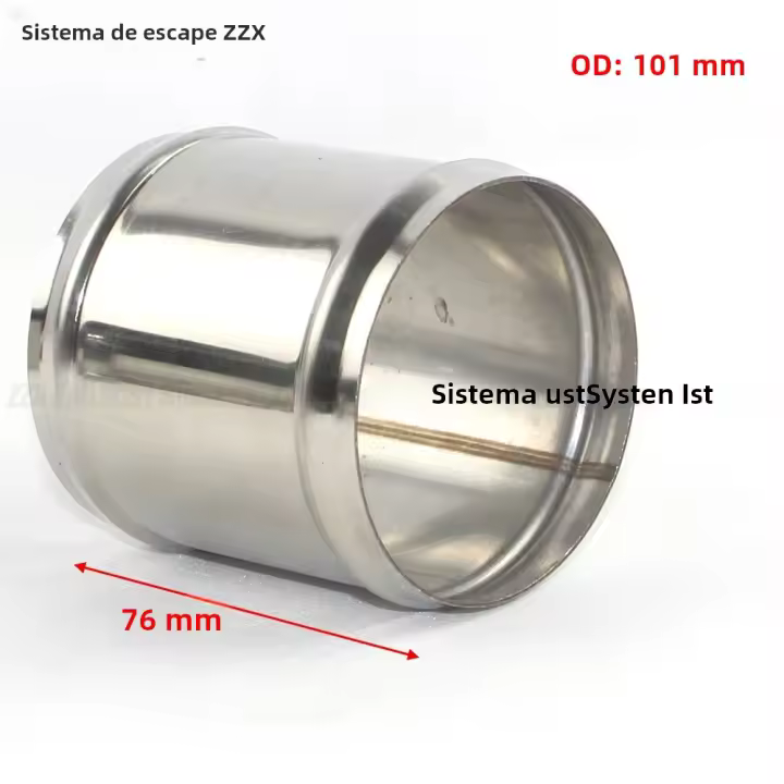 Tubo De Acero Inoxidable 304 Para Conexión De Entrada Del Motor Diámetros Generales 25/32/38/42/45/50/60/63/70/76/80/90/101 Mm Pieza - 1