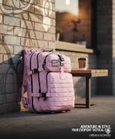 Mochila Táctica de Alta Capacidad 50L en Color Rosa para Mujer con Compartimentos y Panel Transpirable - Generica - details 4