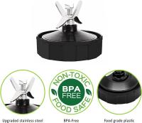 Der Blade Repuesto 7 para Cuchilla Extractora Ninja Pro Compatible con Nutri Ninja Car iQ BL480 BL481 BL482-30 BL487 BL492 con Goma de Silicona - details 3