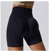 Shorts Deportivos Sin Costuras Para Mujer High Waist Push up Para Ciclismo Running Fitness Yoga Leggings De Gimnasio Ropa De Yoga - details 7