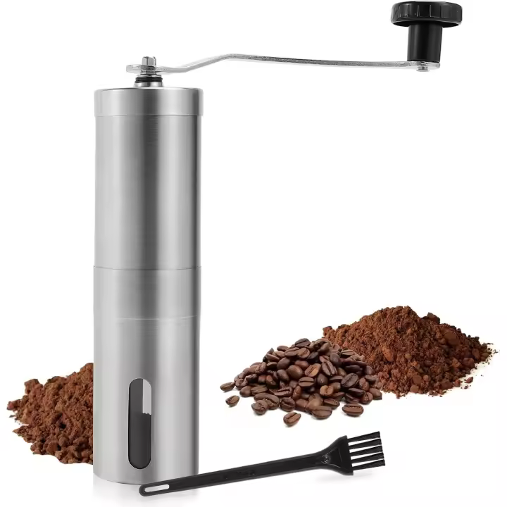 UNIFUN de Maple inoxidable con cónico de Cerámica ajustable, Molino de manivela, tamaño compacto perfecto para en Hogar - 1