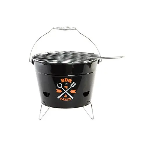 DAMDAM GO Barbacoa metal portatil con asa 28x21x18 cm - 1