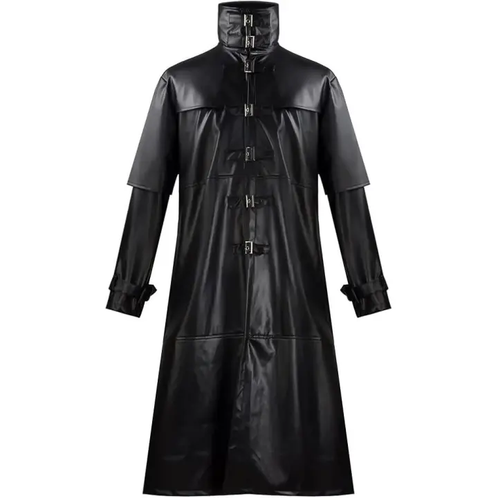 Disfraz de Doctor de la Peste, chaqueta de cuero PU medieval vintage, disfraz de Halloween - 1